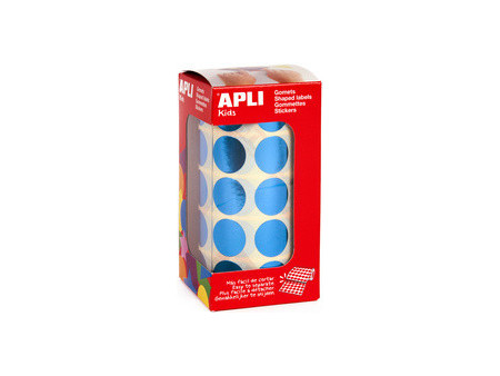 APLI kids Gommettes 'Rond' en rouleau, vert métallisé