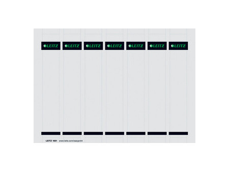 LEITZ Etiquette bristol pour dos de classeur, 31 x 190 mm