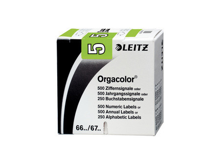 LEITZ Etiquette numérique Orgacolor '1', rouleau, jaune