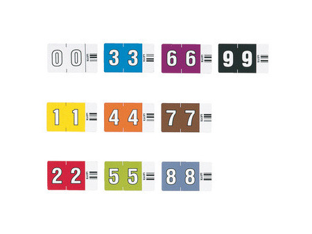 LEITZ Etiquette numérique Orgacolor '7', rouleau, marron