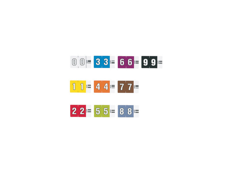 LEITZ Etiquette numérique Orgacolor '9', rouleau, noir
