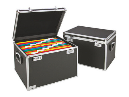 LEITZ Boîte pour dossiers suspendus, noir/chrome