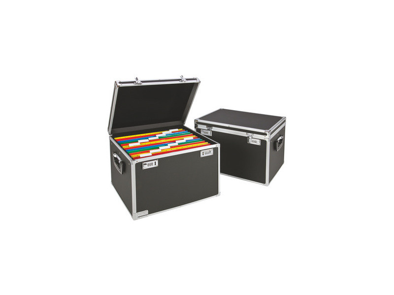 LEITZ Boîte pour dossiers suspendus, noir/chrome
