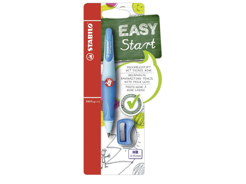 STABILO Porte-mines d'apprentissage easYergo 3.15, bleu