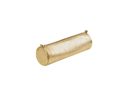 Clairefontaine Trousse CUIRISÉ, cuir, argent
