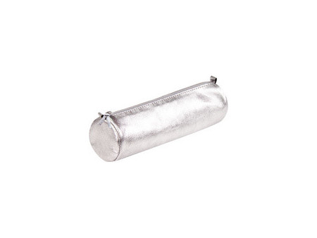 Clairefontaine Trousse CUIRISÉ, cuir, argent