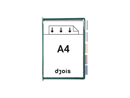 djois by tarifold Poche à pivot, A4, bleu