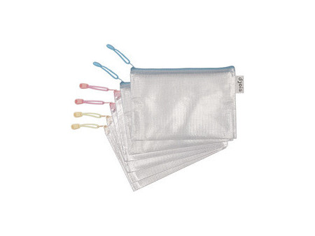 djois by tarifold Pochette à zip ZIPPER Pastel, A4, assorti