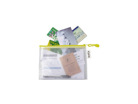 djois by tarifold Pochette à zip ZIPPER, A4, PVC, vert
