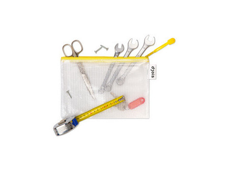 djois by tarifold Pochette à zip ZIPPER, A5, PVC, jaune