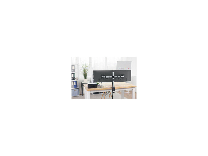 DURABLE Support SELECT pour 2 écrans, pince