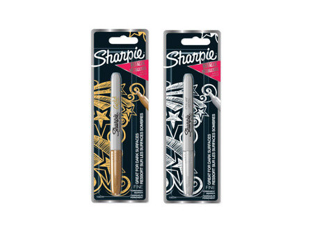 Sharpie Marqueur permanent métallisé, en blister, argent