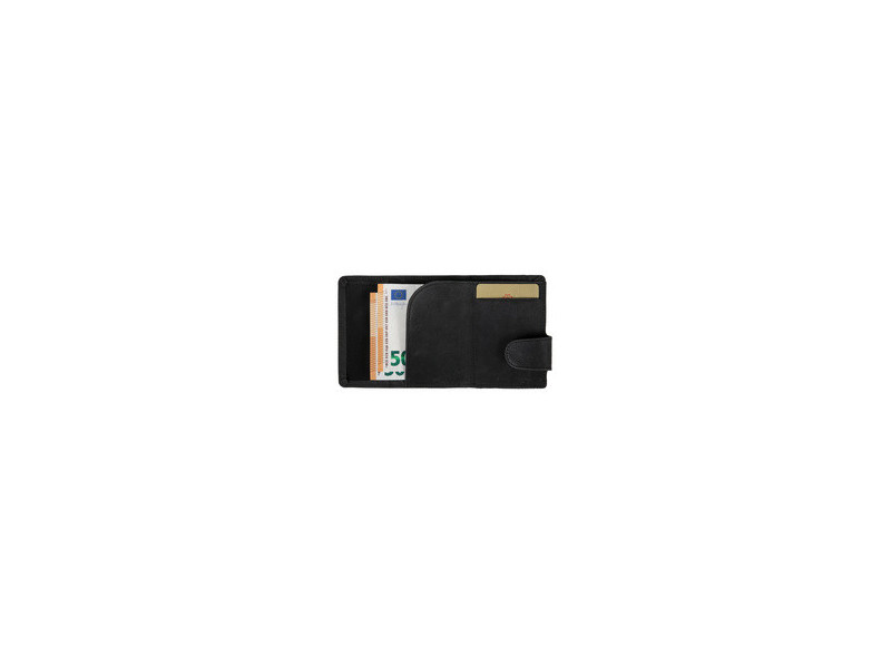 CLICKSAFE Porte-monnaie avec porte-cartes, simili cuir,rouge