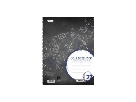 LANDRÉ Cahier à spirale 'college', A4, quadrillé, 160 pages