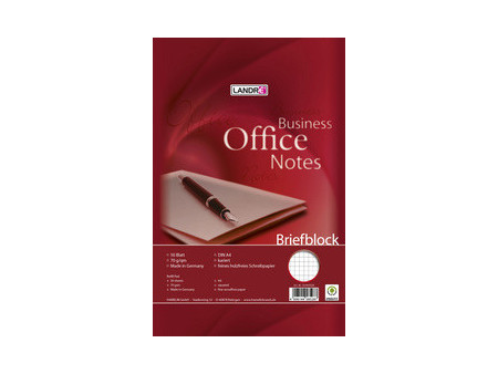 LANDRÉ Bloc de correspondance 'Business Office notes' A4,