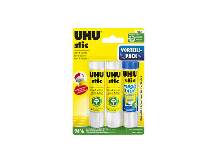 UHU Pack économique Bâtons de colle stic et stic Magic