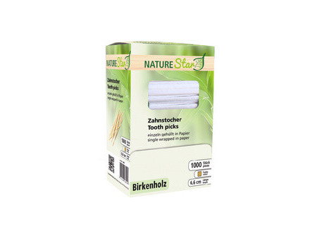 NATURE Star Cure-dent, en bois, sous emballage