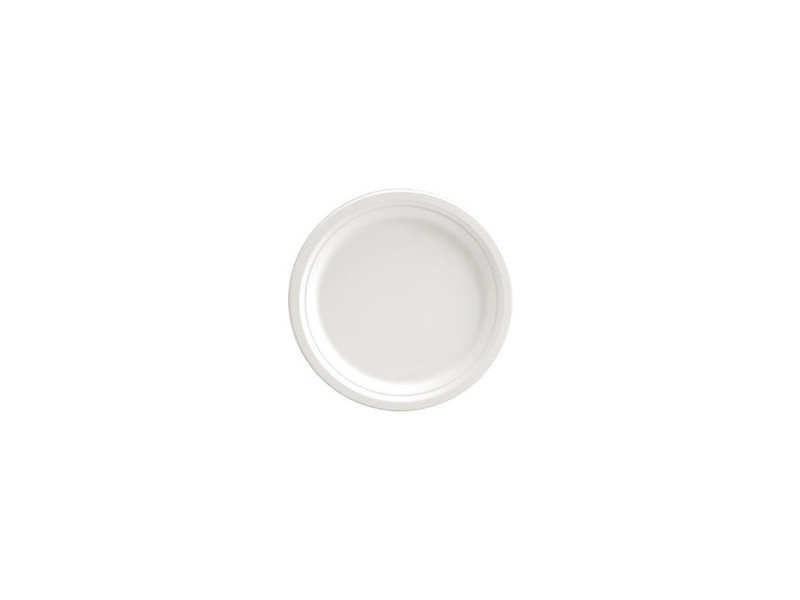 NATURE Star Assiette en canne à sucre, rond, 260 mm, blanc