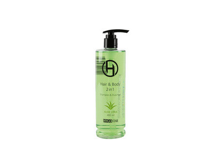 HYGOSTAR Gel douche & shampoing 2en1, flacon pompe de 400 ml