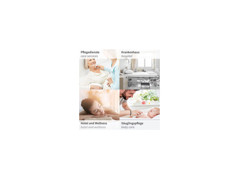 HYGONORM Gant de toilette Light, non-tissé molletonné, blanc