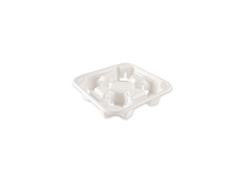 NATURE Star Porte-gobelets Double, canne à sucre, blanc