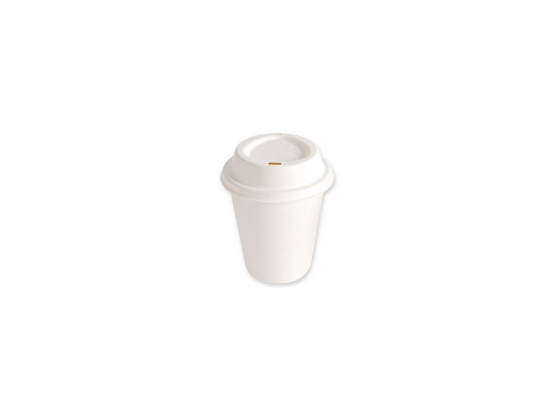 NATURE Star Couvercle pour gobelet en canne à sucre, blanc