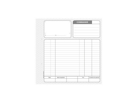 LE DAUPHIN Manifold 'Commandes', 210 x 148 mm, dupli