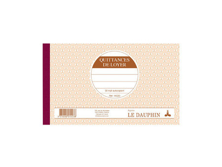 LE DAUPHIN Manifold 'Quittances de loyer', 125 x 210 mm