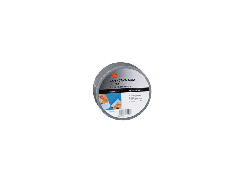 3M Scotch Ruban adhésif en toile 2903, 48 mm x 50 m, argent