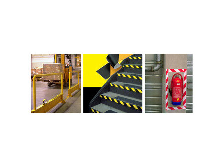 3M Ruban adhésif PVC souple 767i, rouge / blanc