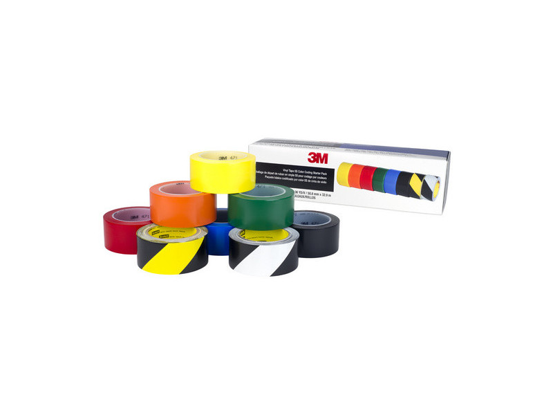 3M Ruban adhésif PVC 5S - Kit de démarrage, codage couleur