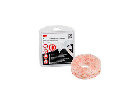 3M Dual Lock Fermeture à pression SJ354B, 25 mmx2,5 m, noir