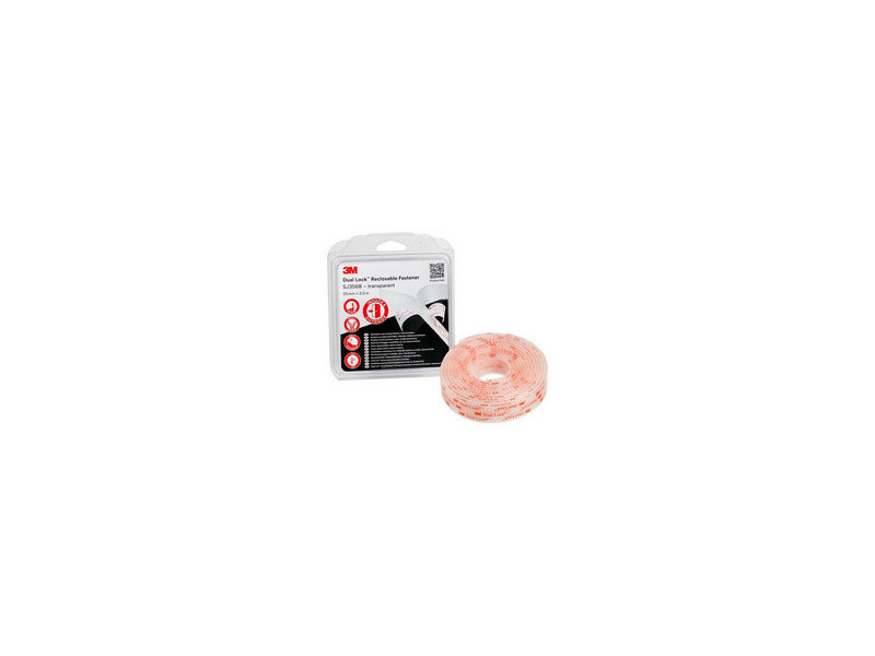 3M Dual Lock Fermeture à pression SJ354B, 25 mmx2,5 m, noir