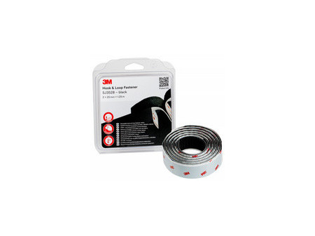 3M Ruban boucle et crochet SJ352B, 25 mm x 1,25 m, noir