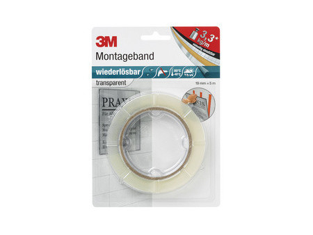 3M Scotch Bande de montage 'enlevable', 19mm x 5m