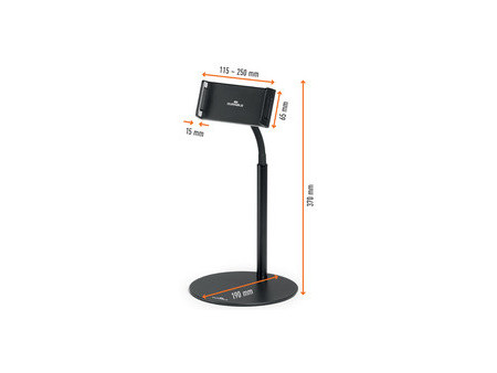 DURABLE Support de table pour tablette TWIST TABLE, noir