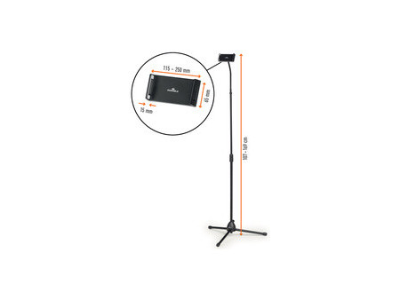 DURABLE Support pour tablette sur pied TWIST FLOOR, noir