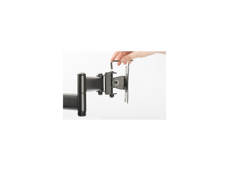 DIGITUS Support double écran universel, fixation par serrage