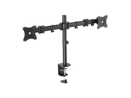 DIGITUS Support double écran universel, fixation par serrage