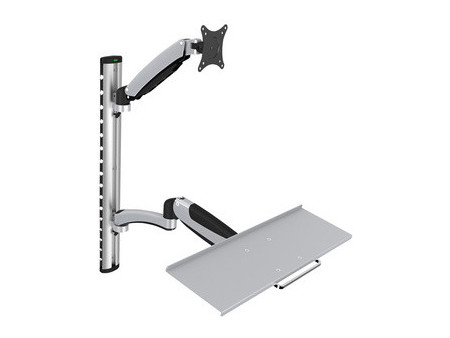 DIGITUS Support pour écran LCD/LED, avec porte-clavier