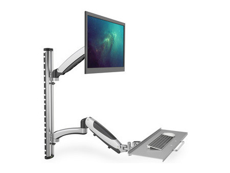 DIGITUS Support pour écran LCD/LED, avec porte-clavier