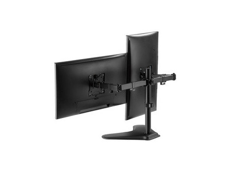 DIGITUS Support double écran universel, noir