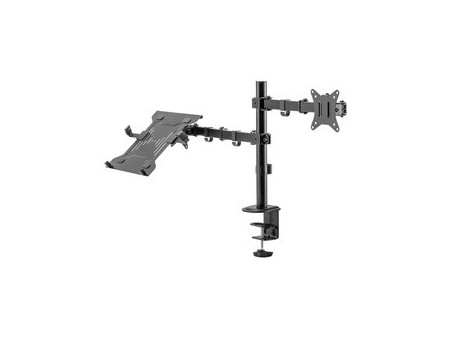 DIGITUS Support universel pour écran et laptop, noir