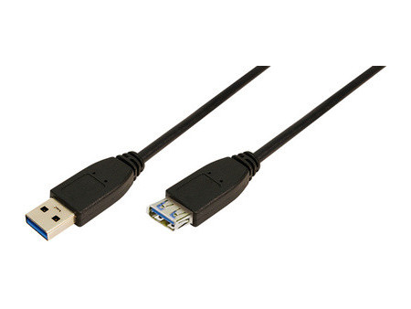 Logilink Rallonge USB 3.0, noir, 1,0 m