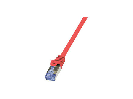 LogiLink Câble patch, Cat. 6A, S/FTP, 0,5 m, rose