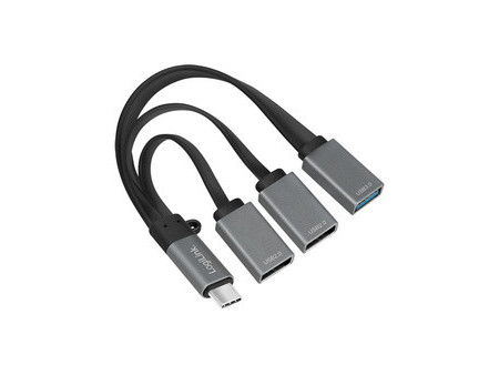 LogiLink Hub USB 3.0 avec fiche USB-C 3.1 Gen1, 3 ports
