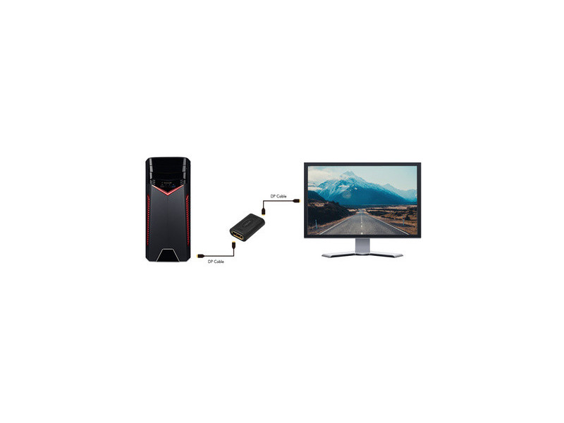 LogiLink Adaptateur DisplayPort, femelle DP - femelle DP