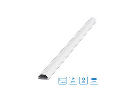 LogiLink Angle pour goulotte, 90 degrés, en ABS, blanc