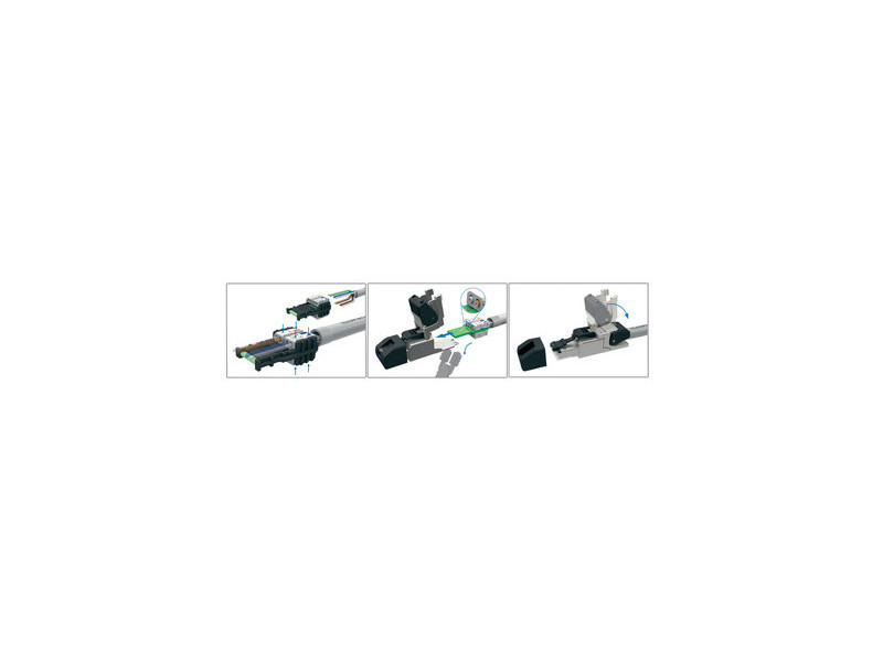 Telegärtner Connecteur RJ45 MFP8 T568A Cat.6a (profond)