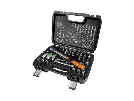 BRÜDER MANNESMANN Kit clé dynamométrique 1/4', 32 pièces